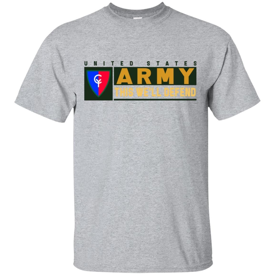 US Army 38TH INFANTRY DIVISION- This We'll Defend T-Shirt On Front For Men-TShirt-Army-Veterans Nation