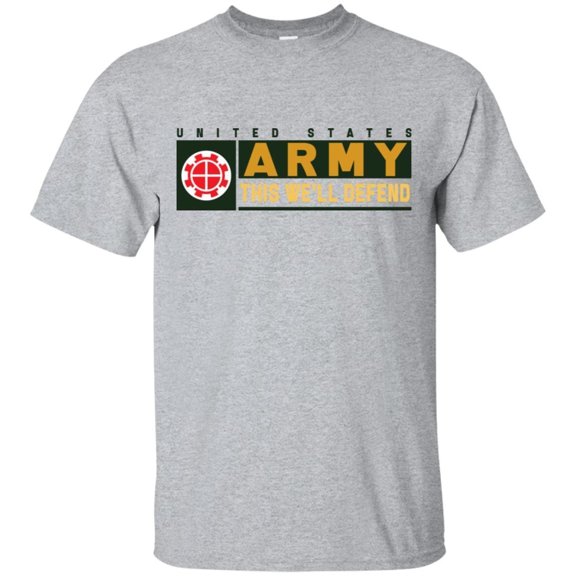 US Army 35TH ENGINEER BRIGADE- This We'll Defend T-Shirt On Front For Men-TShirt-Army-Veterans Nation