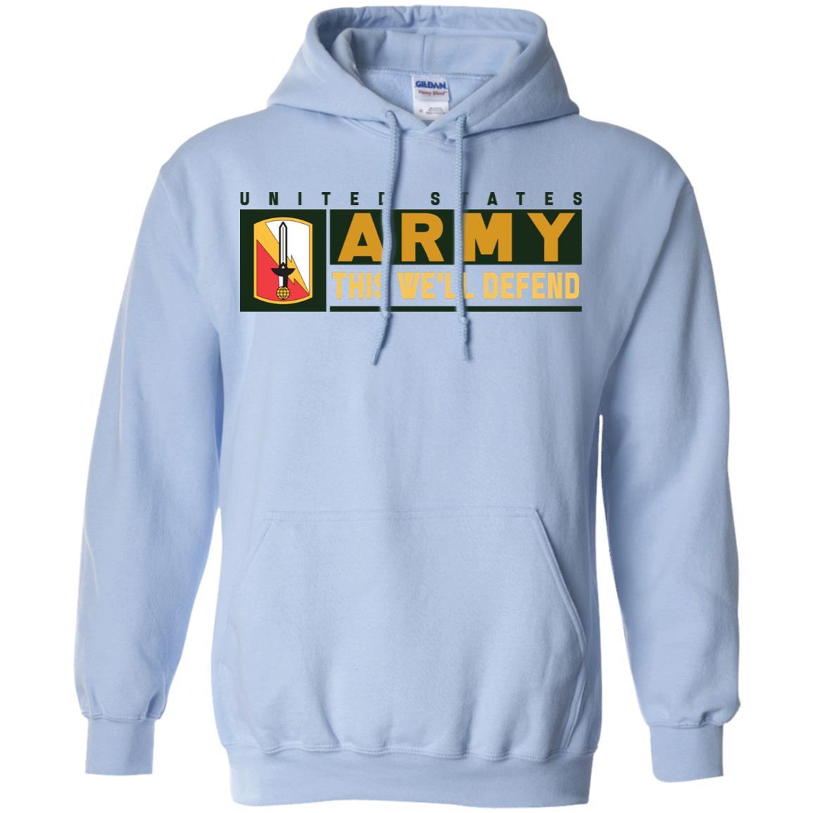 US Army 21ST SIGNAL BRIGADE- This We'll Defend T-Shirt On Front For Men-TShirt-Army-Veterans Nation