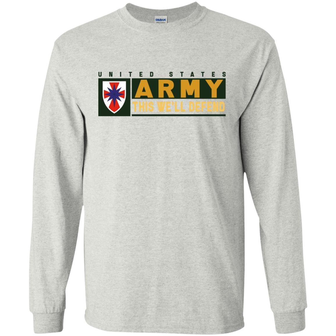 US Army 8TH SUSTAINMENT COMMAND- This We'll Defend T-Shirt On Front For Men-TShirt-Army-Veterans Nation