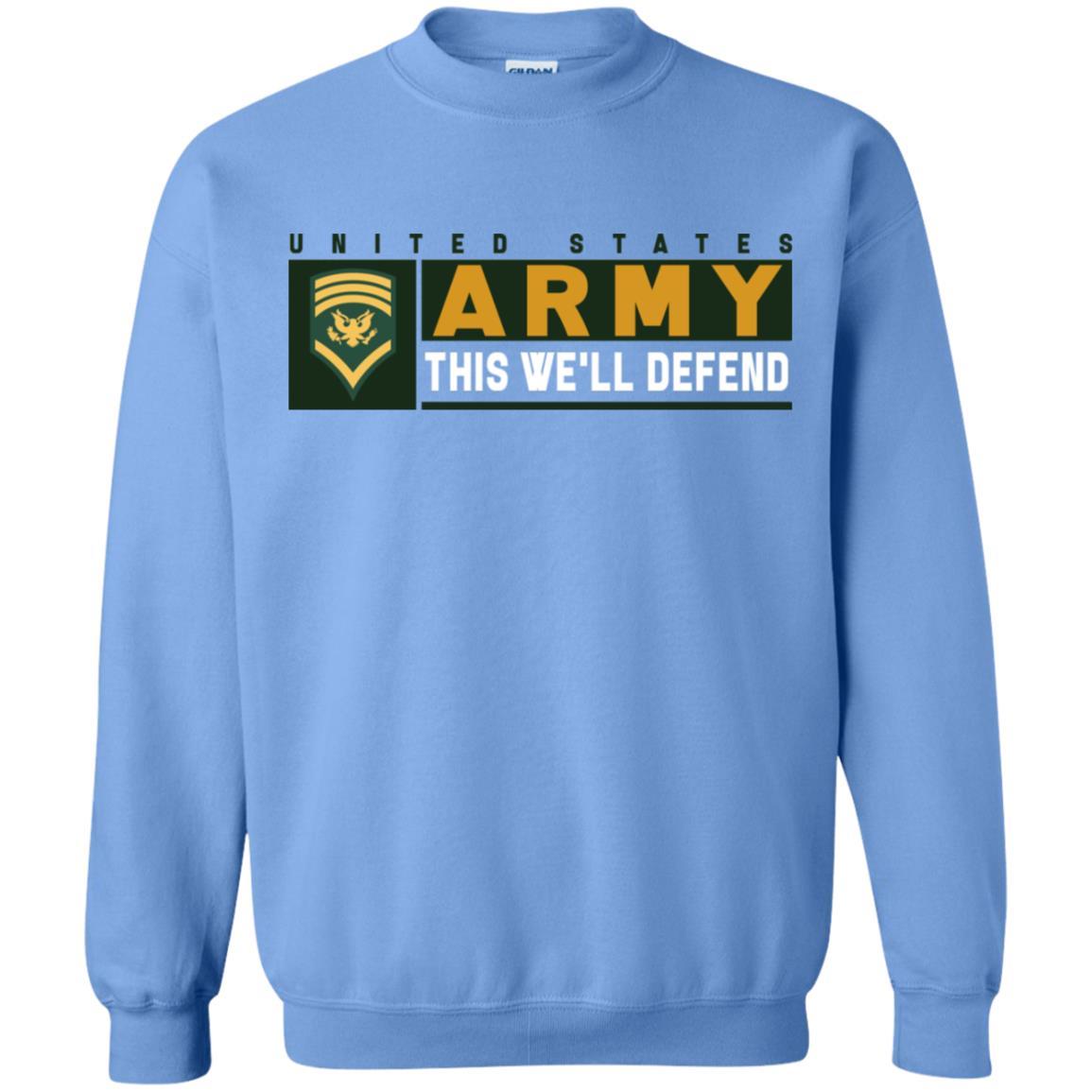 US Army E-8 SPC This We Will Defend Long Sleeve - Pullover Hoodie-TShirt-Army-Veterans Nation
