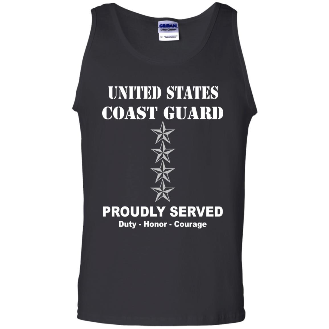 US Coast Guard O-10 Admiral O10 ADM Flag Officer Men Front USCG T Shirt-TShirt-USCG-Veterans Nation