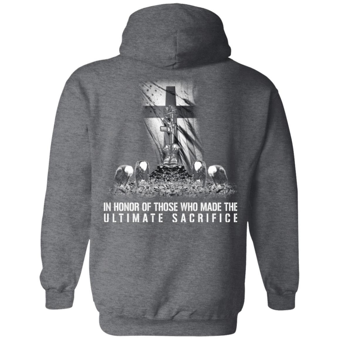 Military T-Shirt "Veteran - In Honor of Those Who Made The Ultimate Sacrifice"-TShirt-General-Veterans Nation