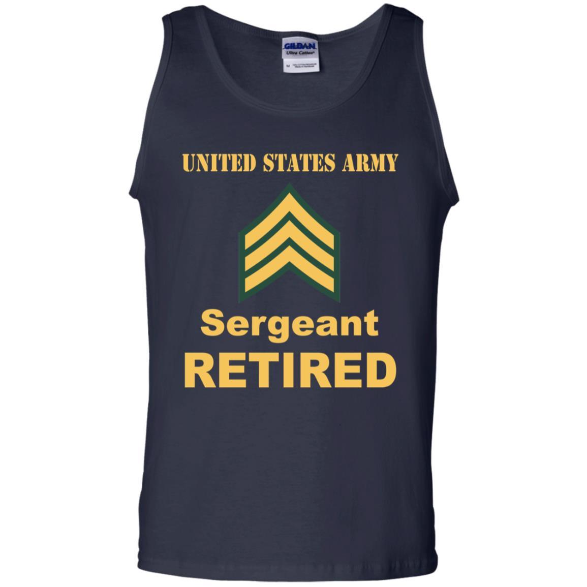 US Army E-5 Sergeant E5 SGT Noncommissioned Officer Reired Men T Shirt On Front-TShirt-Army-Veterans Nation