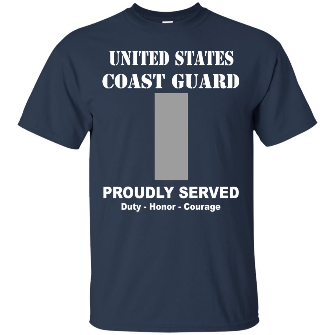 US Coast Guard O-2 Lieutenant Junior Grade O2 LTJG Junior Officer Men Front USCG T Shirt-TShirt-USCG-Veterans Nation