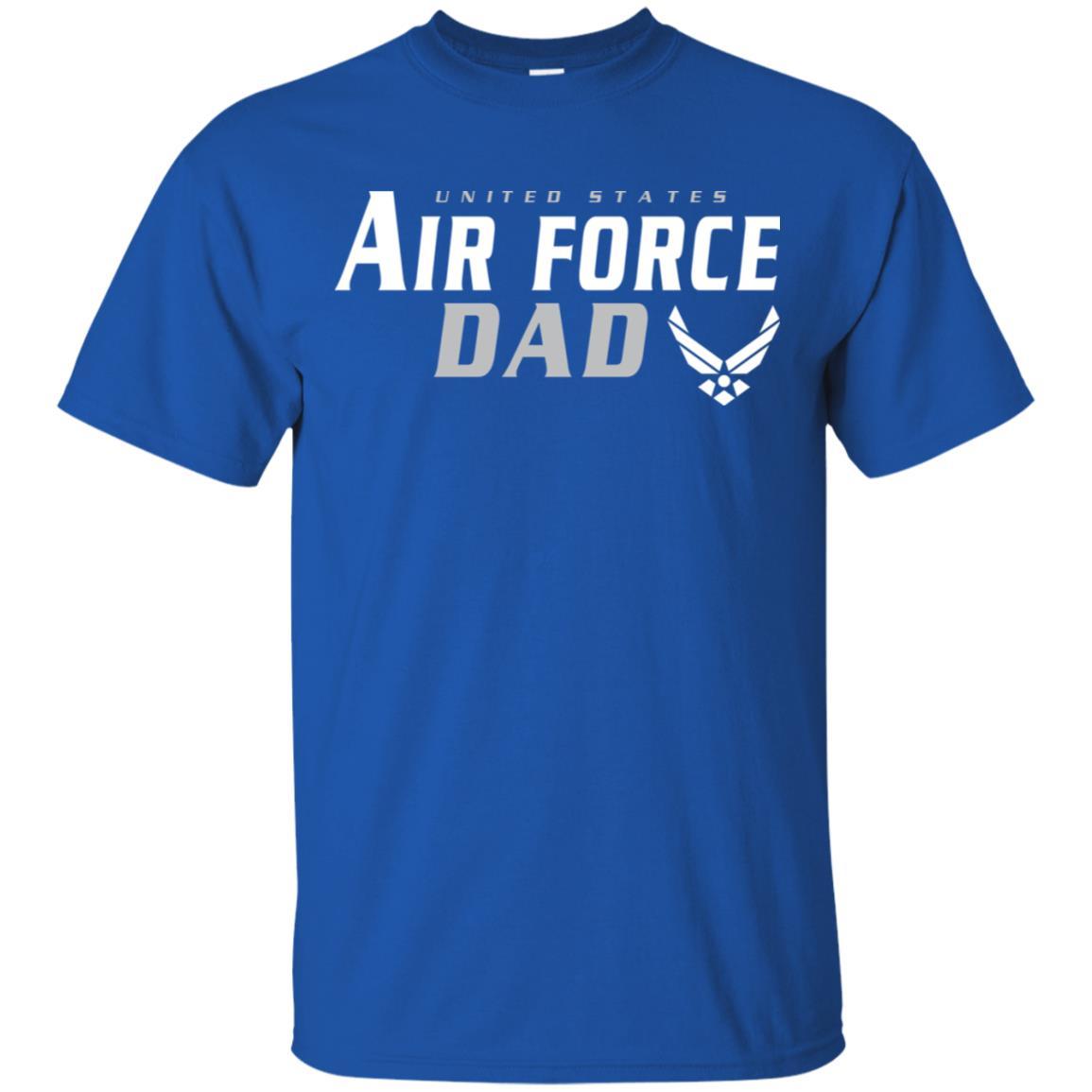 US Air Force Dad T-Shirt On Front-TShirt-USAF-Veterans Nation
