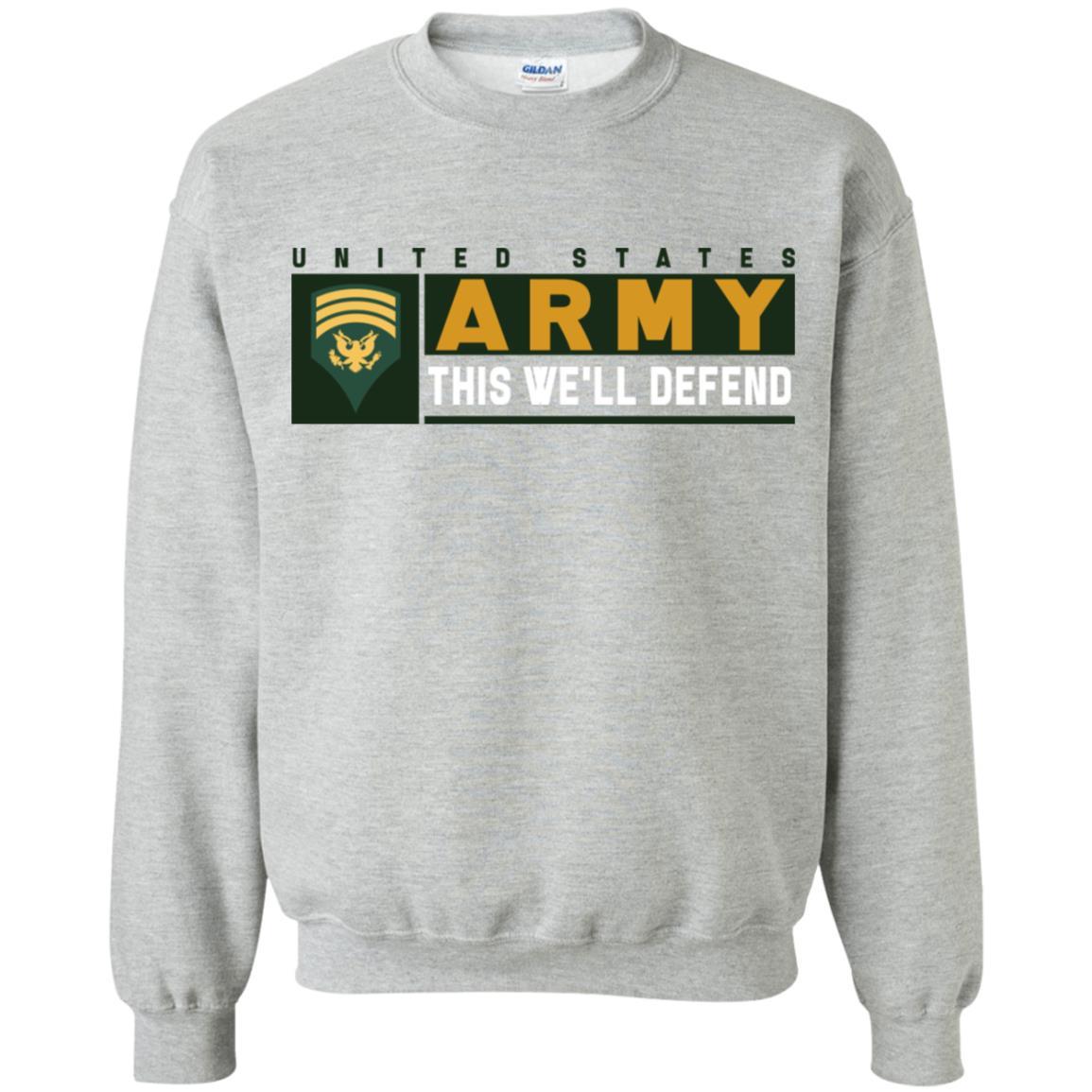 US Army E-7 SPC This We Will Defend Long Sleeve - Pullover Hoodie-TShirt-Army-Veterans Nation