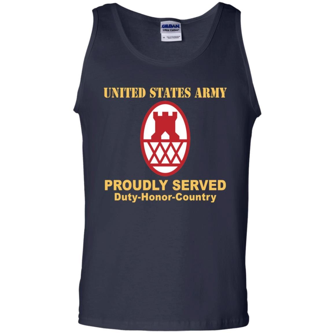 US ARMY 130TH MANEUVER ENHANCEMENT BRIGADE- Proudly Served T-Shirt On Front For Men-TShirt-Army-Veterans Nation
