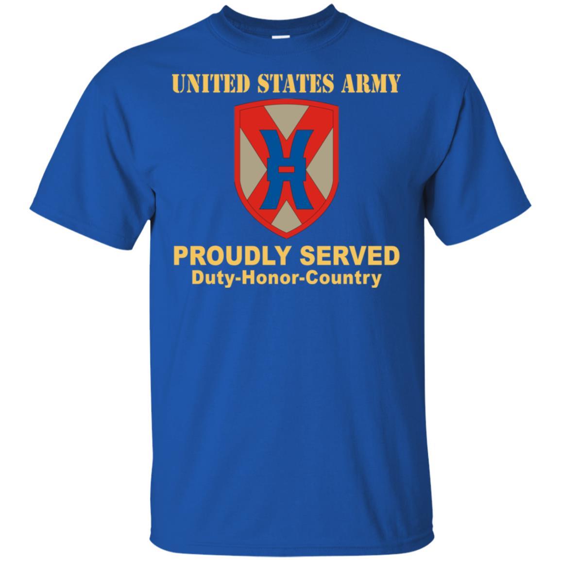 US ARMY 135TH SUSTAINMENT COMMAND- Proudly Served T-Shirt On Front For Men-TShirt-Army-Veterans Nation