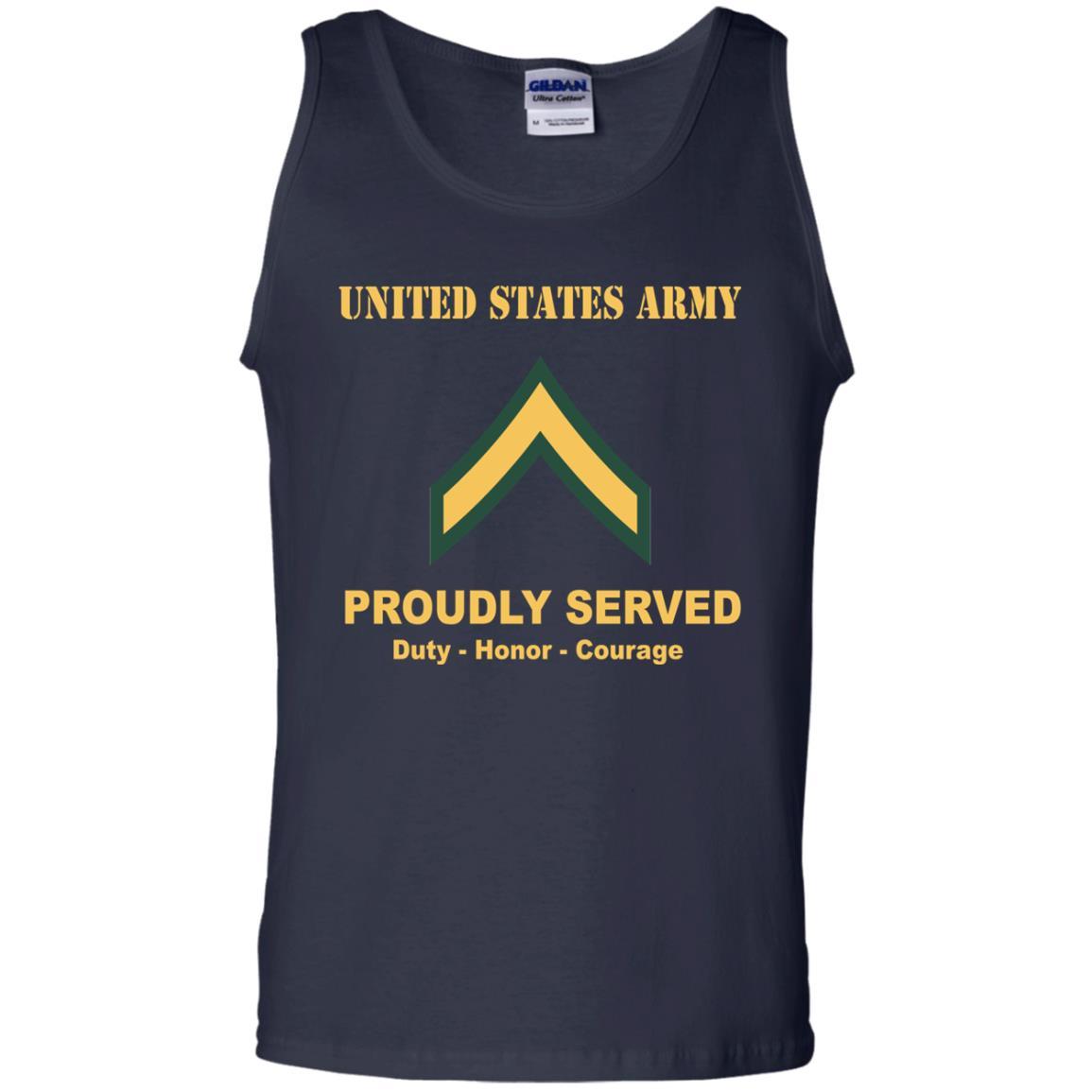 Army E-2 PV2 E2 Private Second Class Ranks Men Front Shirt US Army Rank-TShirt-Army-Veterans Nation