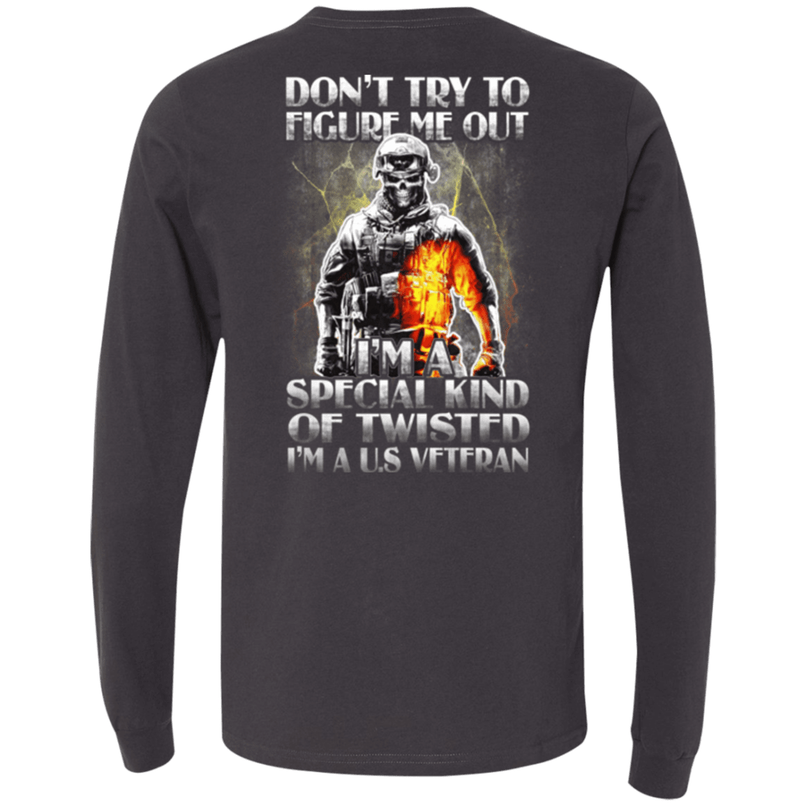 Military T-Shirt "Don't Try to Figure Me Out - I'm A US Veteran"-TShirt-General-Veterans Nation