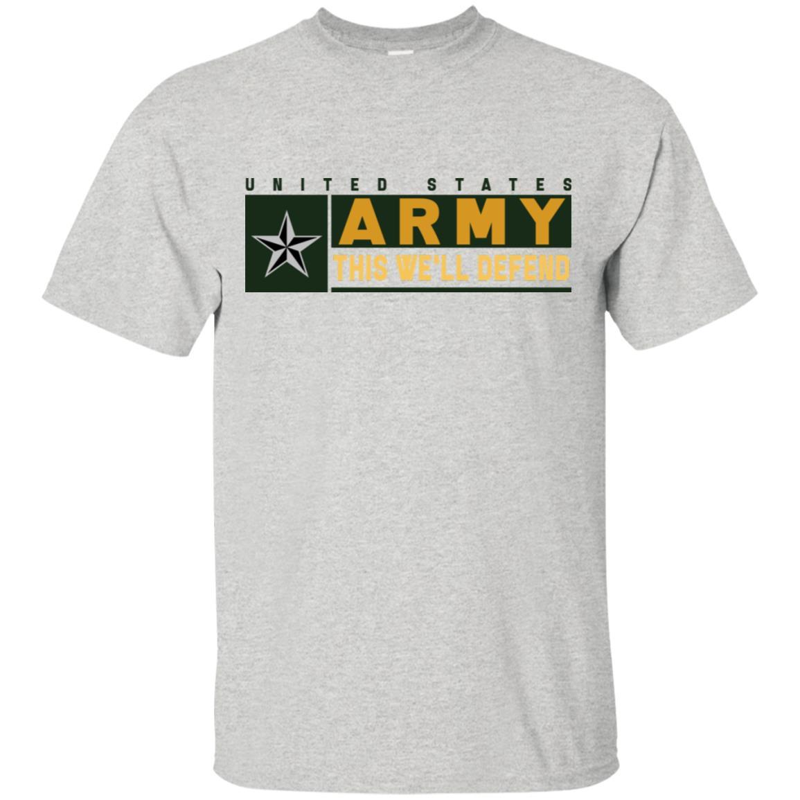 US Army O-7 This We Will Defend T-Shirt On Front For Men-TShirt-Army-Veterans Nation