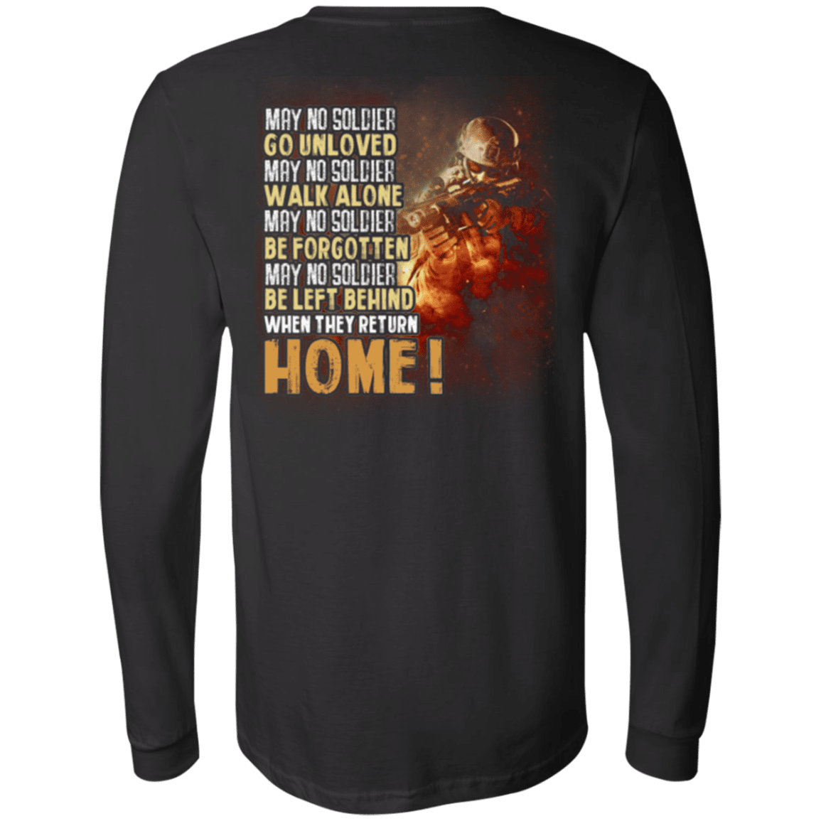 Military T-Shirt "Veteran - Go Unloved, Walk Alone, Be Forgotten, Be Left Behind, Home"-TShirt-General-Veterans Nation