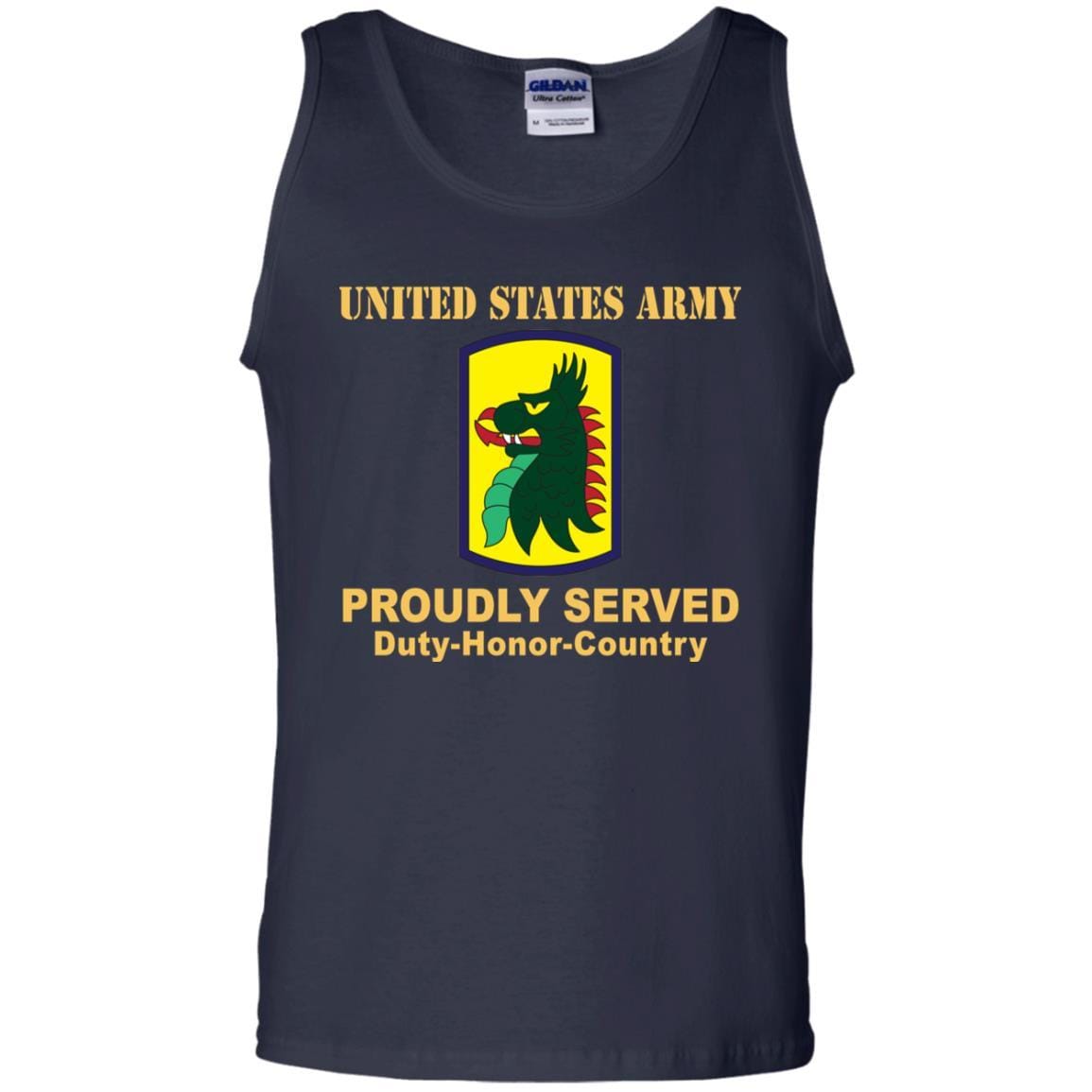 US ARMY 455TH CHEMICAL BRIGADE- Proudly Served T-Shirt On Front For Men-TShirt-Army-Veterans Nation