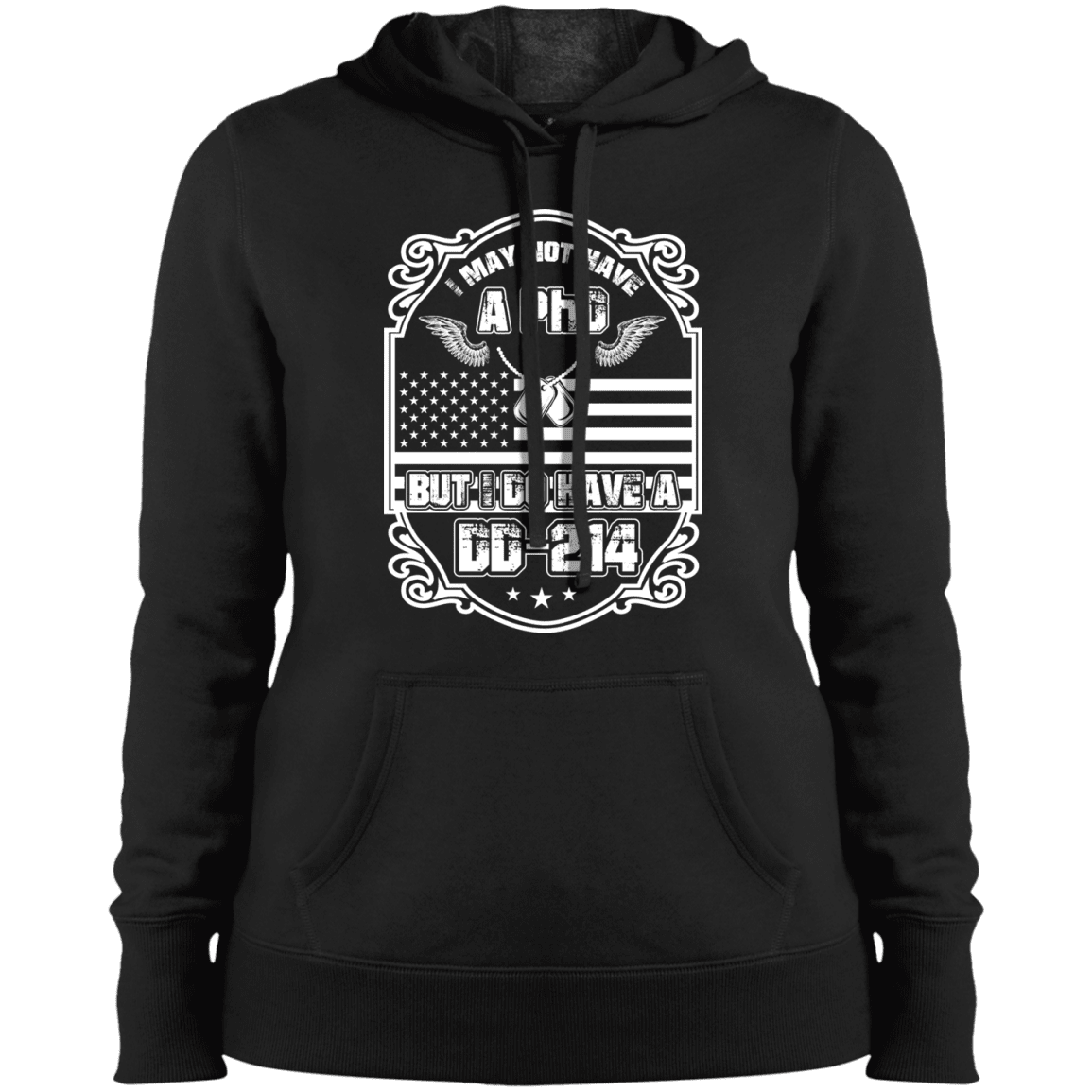 Military T-Shirt "I May Not Have A PhD But I Have DD214"-TShirt-General-Veterans Nation