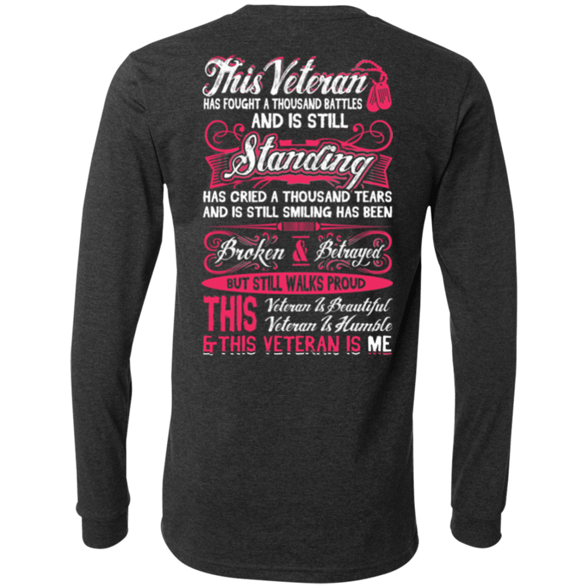 Military T-Shirt "This Veteran is Beautiful and Humble"-TShirt-General-Veterans Nation