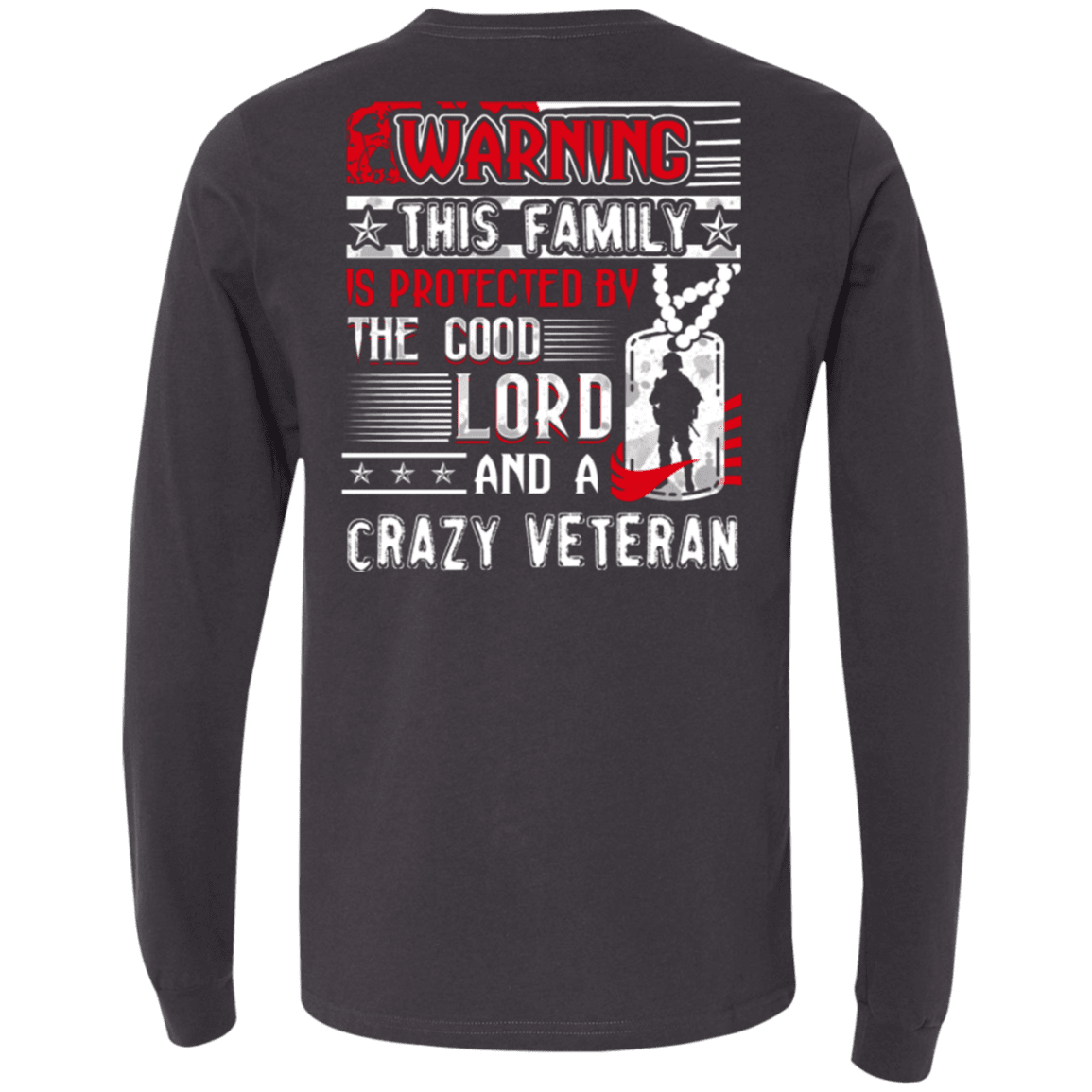 Military T-Shirt "The Good Lord And A Crazy Veteran"-TShirt-General-Veterans Nation