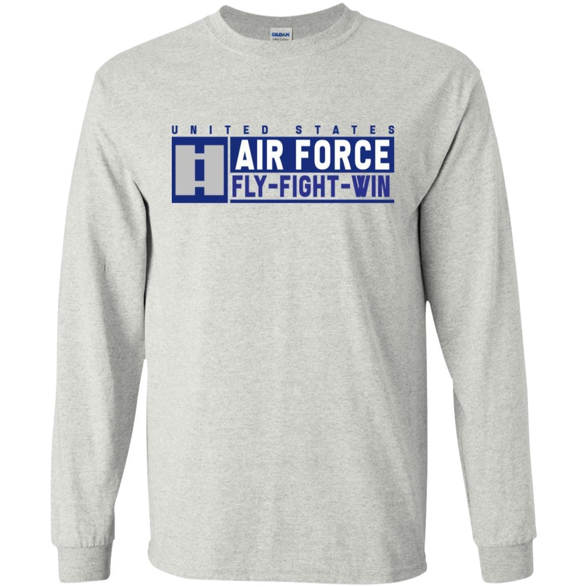 US Air Force O-3 Captain Fly - Fight - Win Long Sleeve - Pullover Hoodie-TShirt-USAF-Veterans Nation