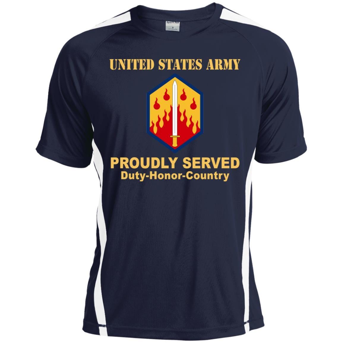 US ARMY 48TH CHEMICAL BRIGADE- Proudly Served T-Shirt On Front For Men-TShirt-Army-Veterans Nation