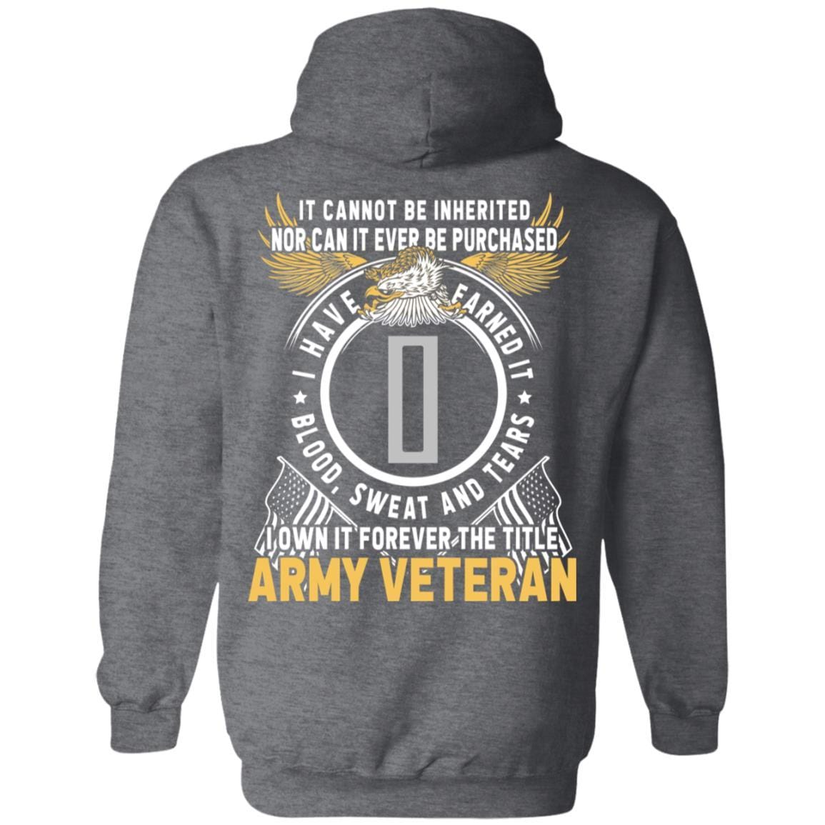 US Army W-5 Chief Warrant Officer 5 W5 CW5 Warrant Officer Ranks T-Shirt For Men On Back-TShirt-Army-Veterans Nation