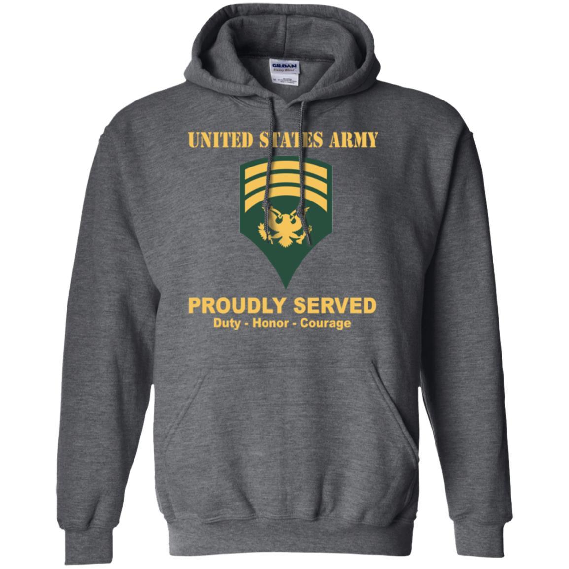 US Army E-7 SPC E7 Specialist Ranks Men Front Shirt US Army Rank-TShirt-Army-Veterans Nation