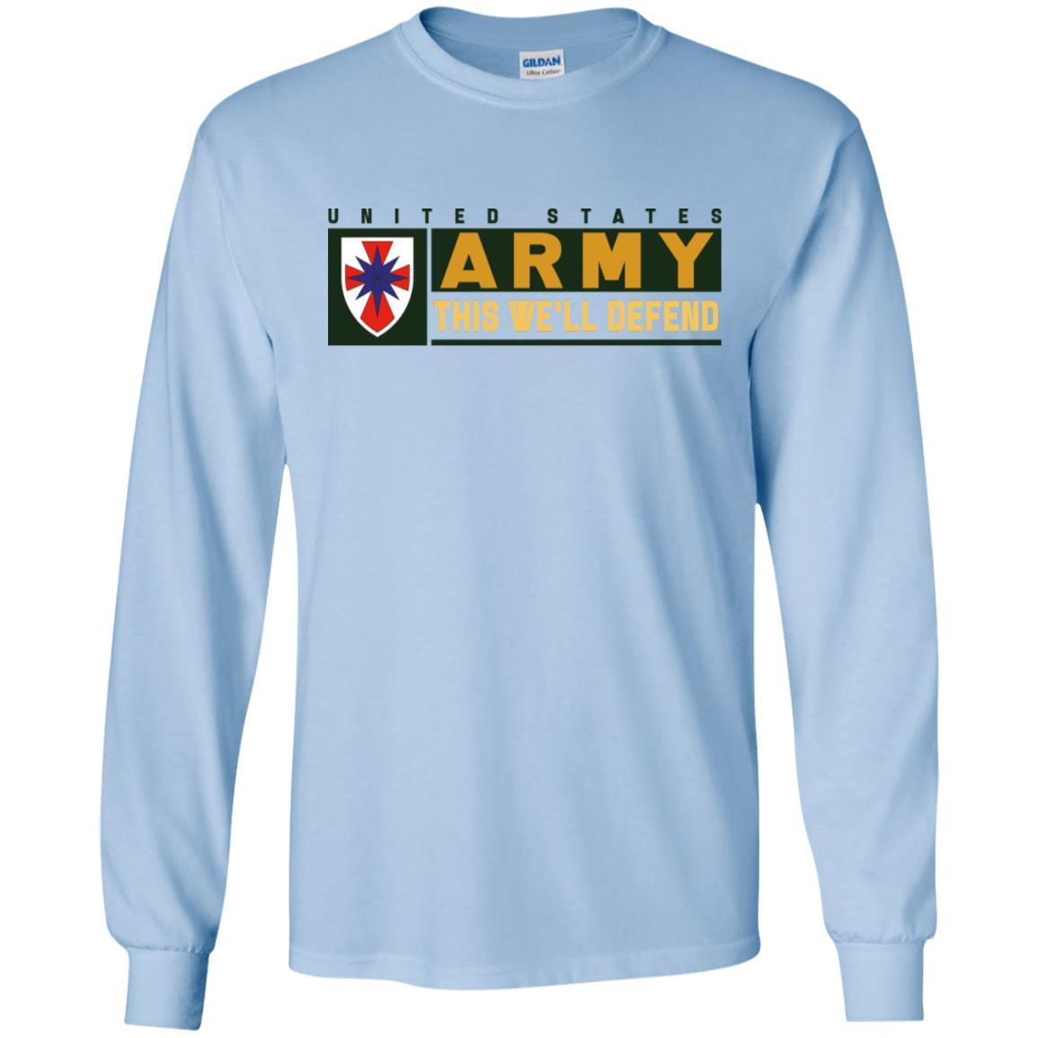 US Army 8TH SUSTAINMENT COMMAND- This We'll Defend T-Shirt On Front For Men-TShirt-Army-Veterans Nation