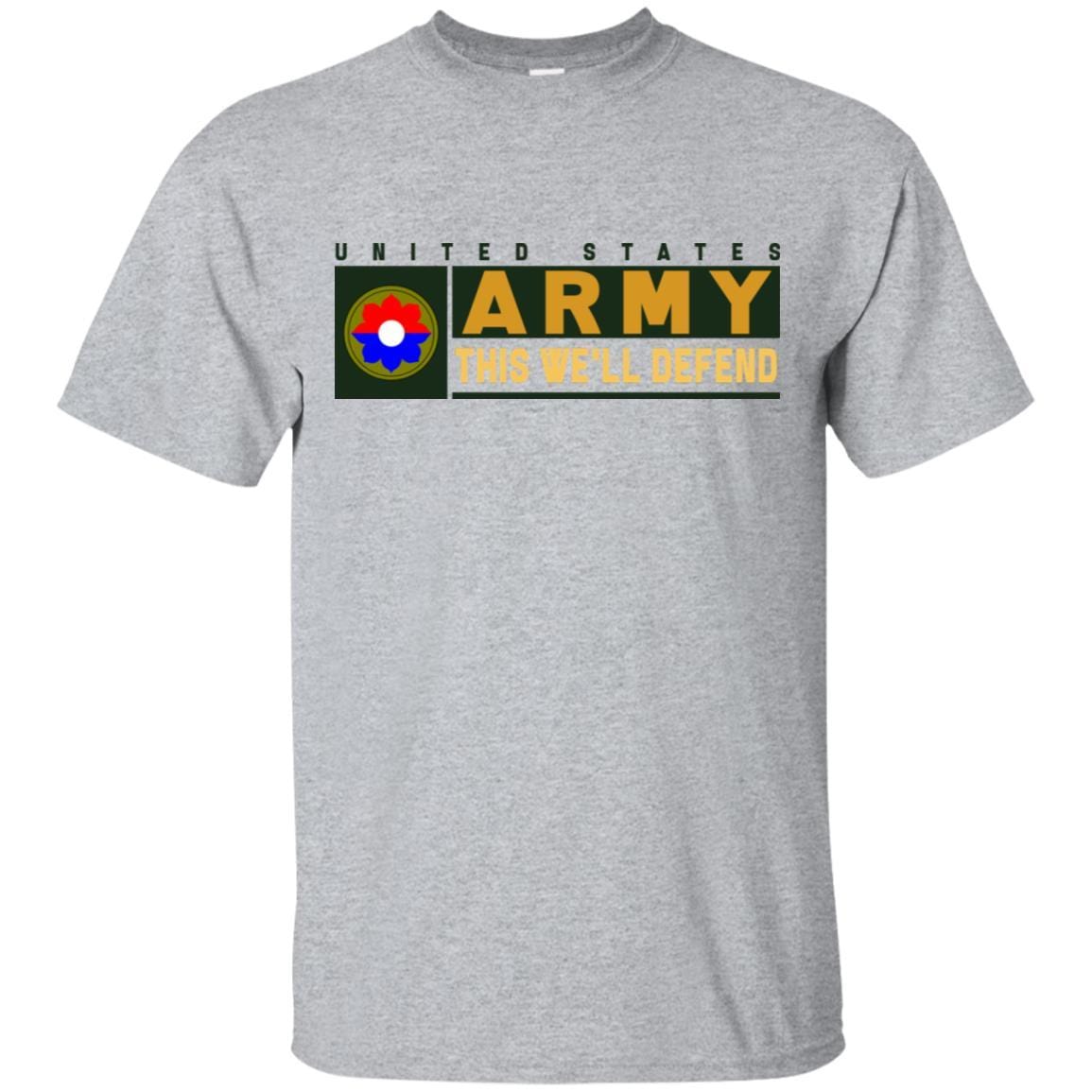 US Army 9th Infantry Division- This We'll Defend T-Shirt On Front For Men-TShirt-Army-Veterans Nation