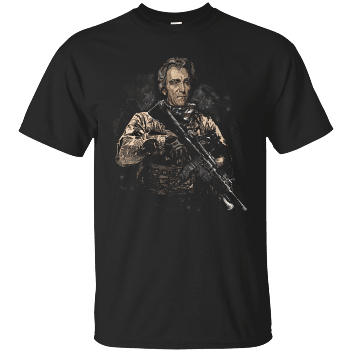 Military T-Shirt "Andrew Jackson Soldier Presidents"-TShirt-General-Veterans Nation