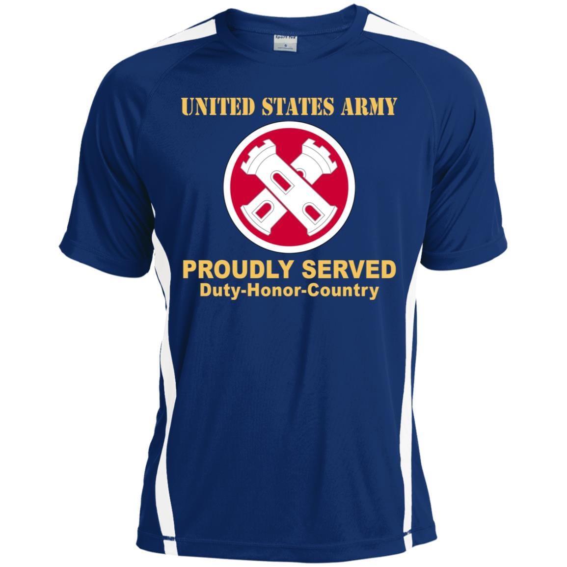 Military T-Shirt "16TH ENGINEER BRIGADE- Proudly Served On" Front For Men-TShirt-General-Veterans Nation