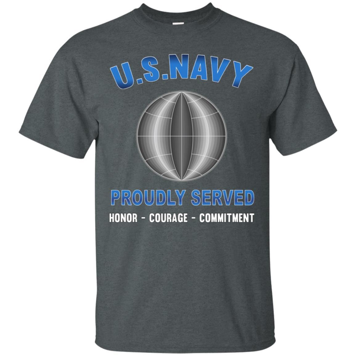U.S Navy Electrician's mate Navy EM - Proudly Served T-Shirt For Men On Front-TShirt-Navy-Veterans Nation