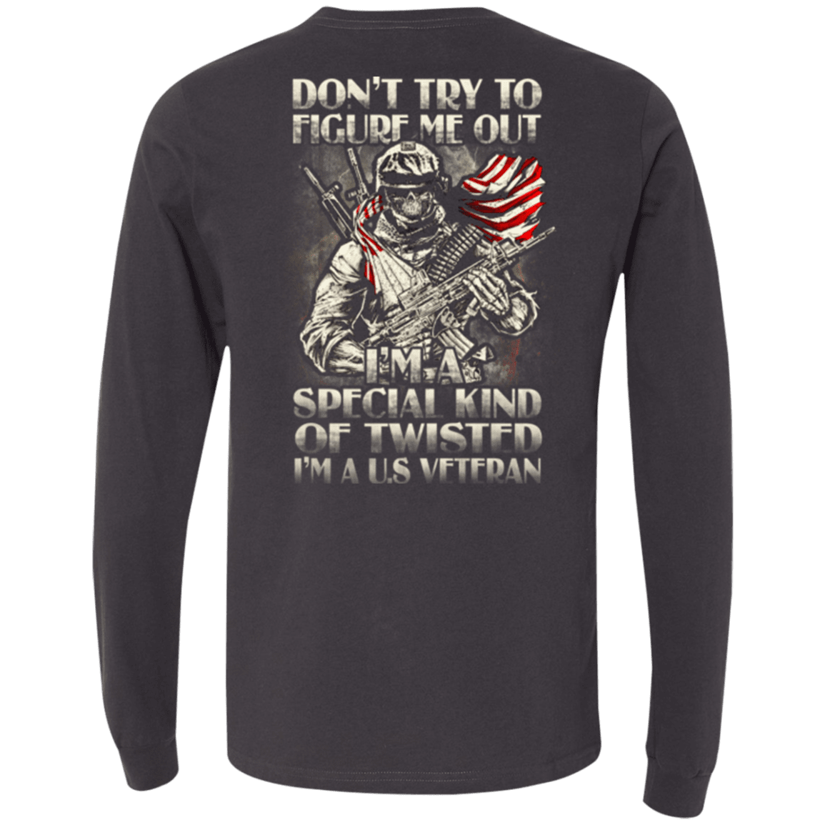 Military T-Shirt "Don't Try to Figure Me Out - I'm A US Veteran"-TShirt-General-Veterans Nation