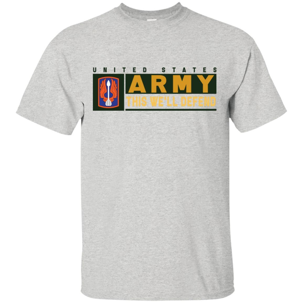 US Army 18TH AVIATION BRIGADE- This We'll Defend T-Shirt On Front For Men-TShirt-Army-Veterans Nation