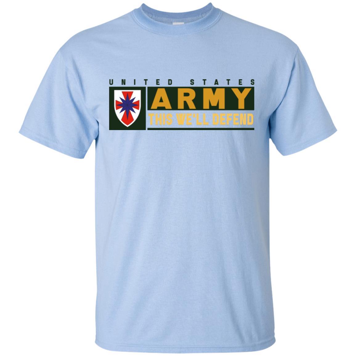 US Army 8TH SUSTAINMENT COMMAND- This We'll Defend T-Shirt On Front For Men-TShirt-Army-Veterans Nation