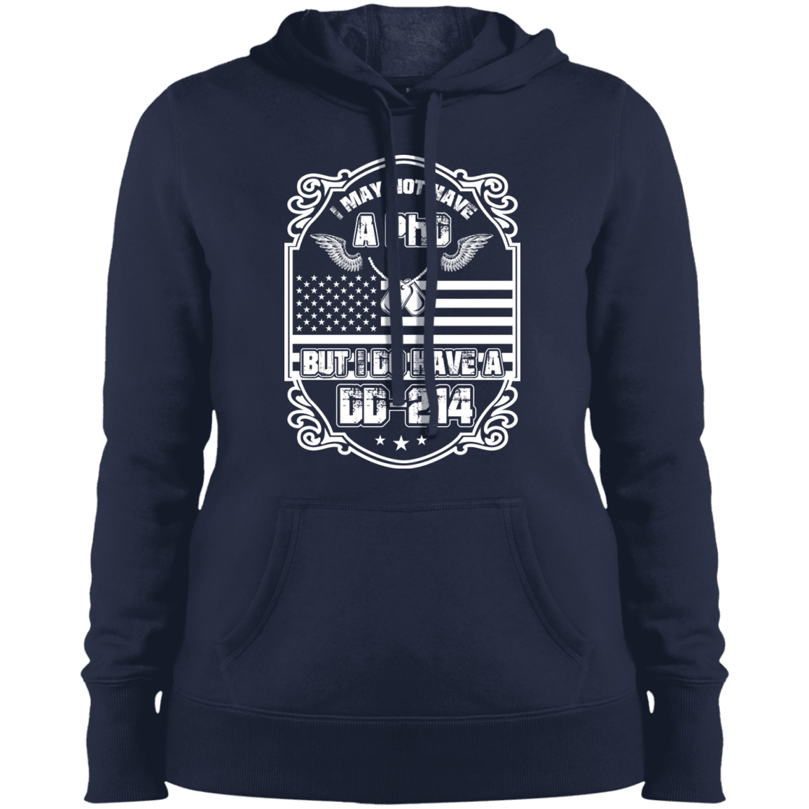 Military T-Shirt "I May Not Have A PhD But I Have DD214"-TShirt-General-Veterans Nation