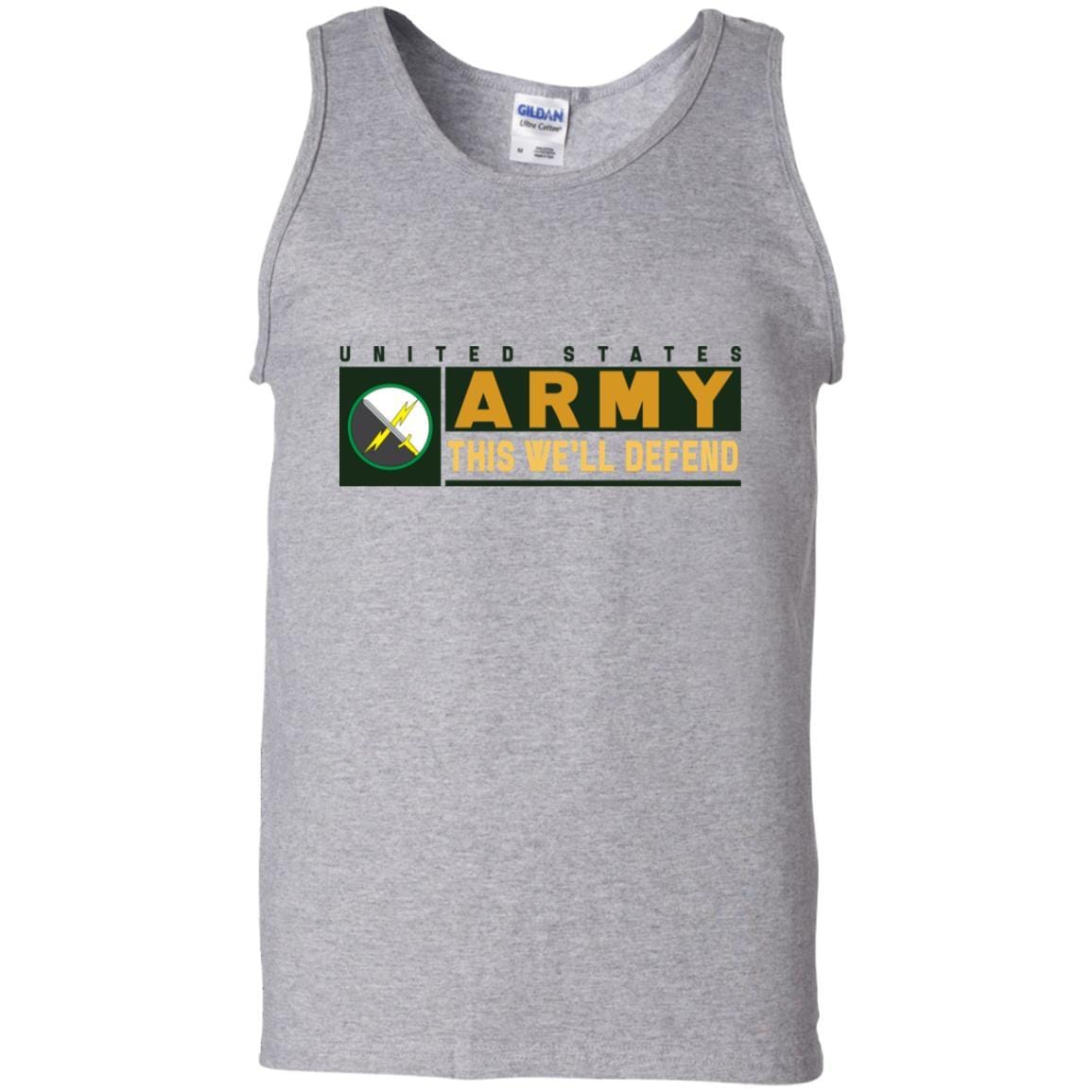 US Army 1ST INFORMATION OPERATIONS COMMAND- This We'll Defend T-Shirt On Front For Men-TShirt-Army-Veterans Nation