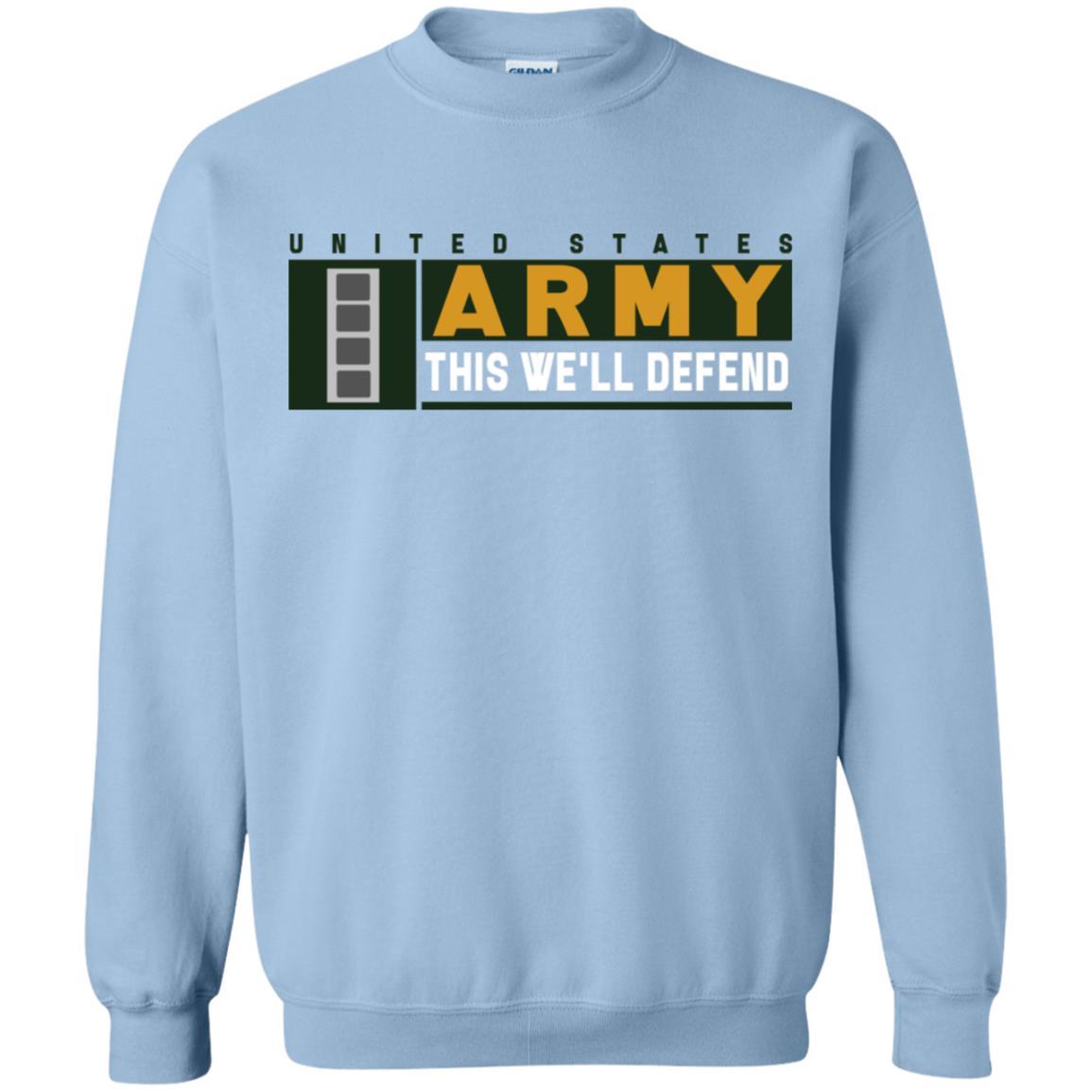 US Army W-4 This We Will Defend Long Sleeve - Pullover Hoodie-TShirt-Army-Veterans Nation