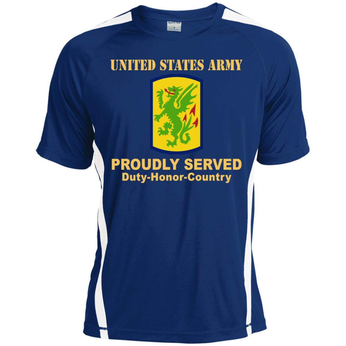 US ARMY 415 CHEMICAL BRIGADE- Proudly Served T-Shirt On Front For Men-TShirt-Army-Veterans Nation