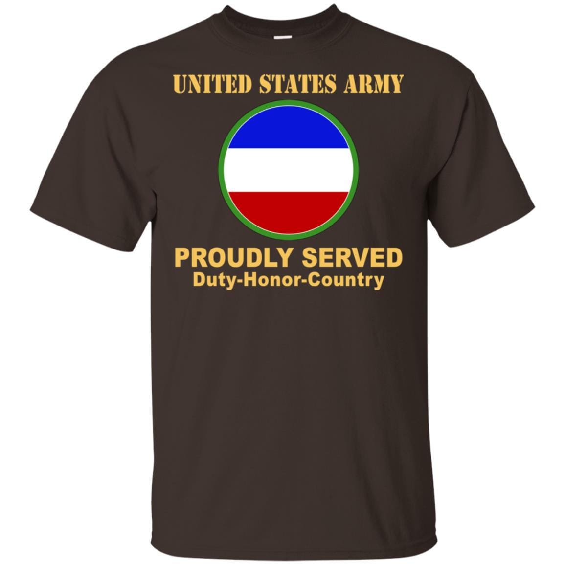US ARMY CSIB FORCES COMMAND- Proudly Served T-Shirt On Front For Men-TShirt-Army-Veterans Nation