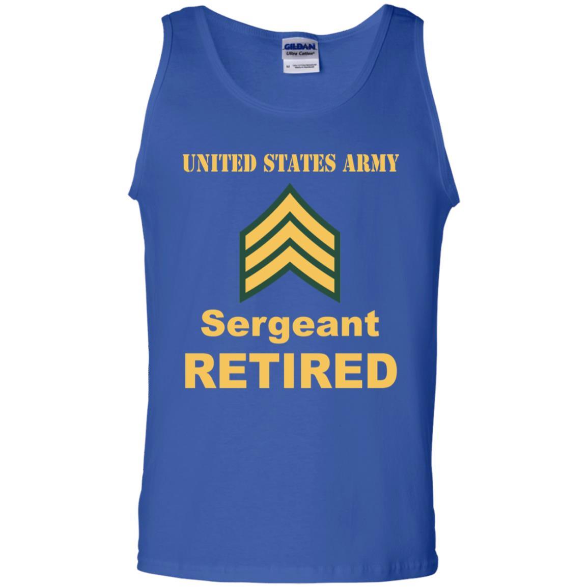 US Army E-5 Sergeant E5 SGT Noncommissioned Officer Reired Men T Shirt On Front-TShirt-Army-Veterans Nation
