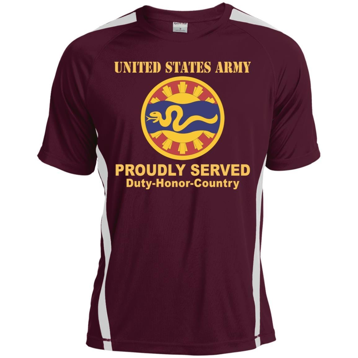 US ARMY 116TH CAVALRY BRIGADE- Proudly Served T-Shirt On Front For Men-TShirt-Army-Veterans Nation