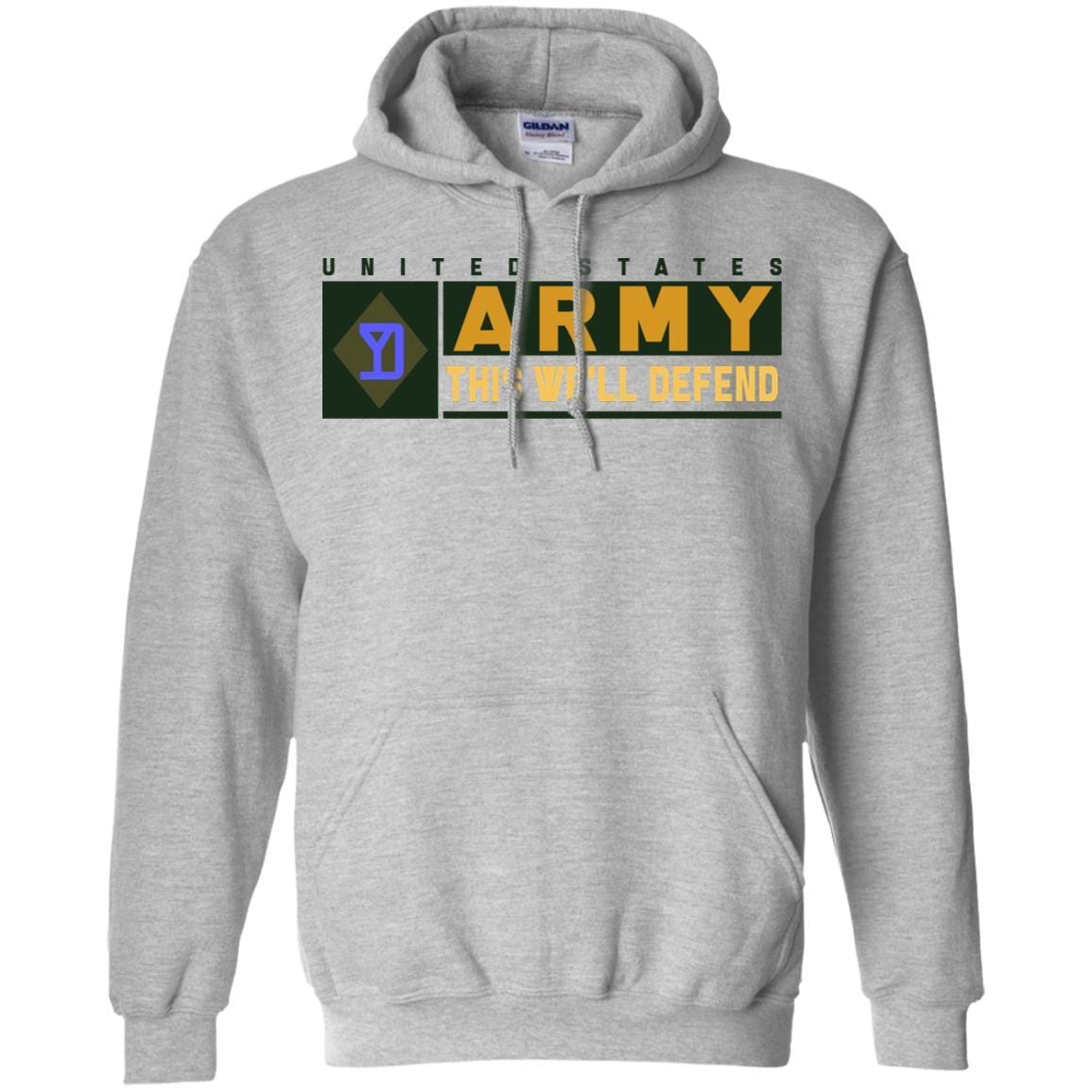 US Army 26TH MANEUVER ENHANCEMENT BRIGADE- This We'll Defend T-Shirt On Front For Men-TShirt-Army-Veterans Nation