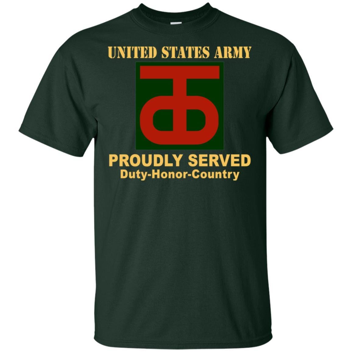 US ARMY 90 SUSTAINMENT BRIGADE - Proudly Served T-Shirt On Front For Men-TShirt-Army-Veterans Nation