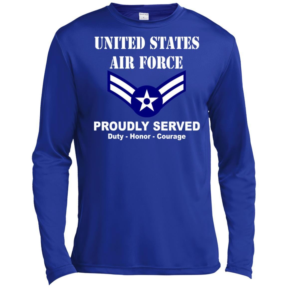 US Air Force E-3 Airman First Class A1C E3 Ranks Enlisted Airman T shirt Sport-Tek Tall Pullover Hoodie - T-Shirt-TShirt-USAF-Veterans Nation