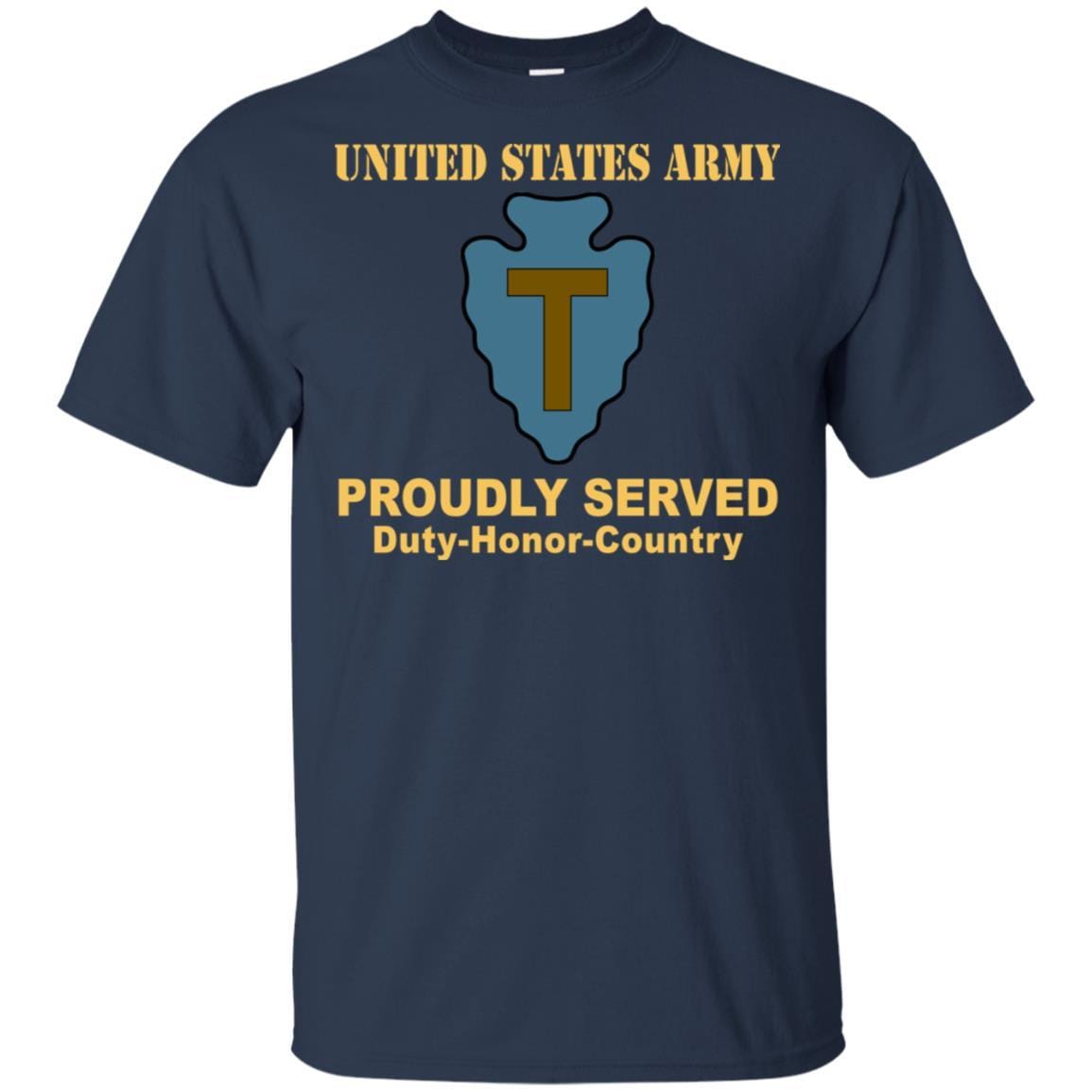 US ARMY 36TH INFANTRY DIVISION - Proudly Served T-Shirt On Front For Men-TShirt-Army-Veterans Nation