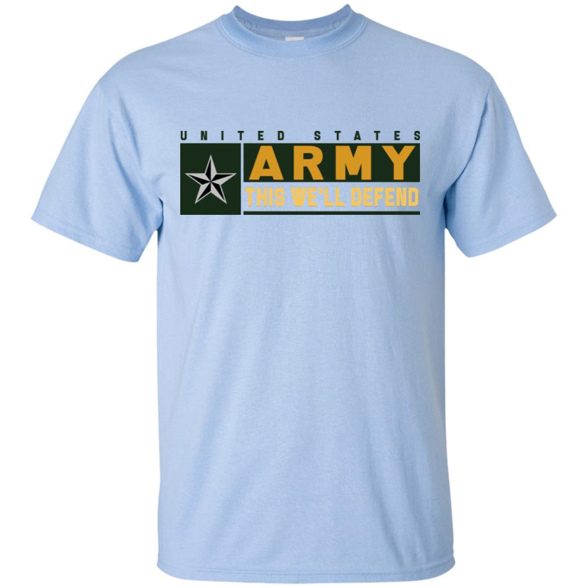 US Army O-7 This We Will Defend T-Shirt On Front For Men-TShirt-Army-Veterans Nation