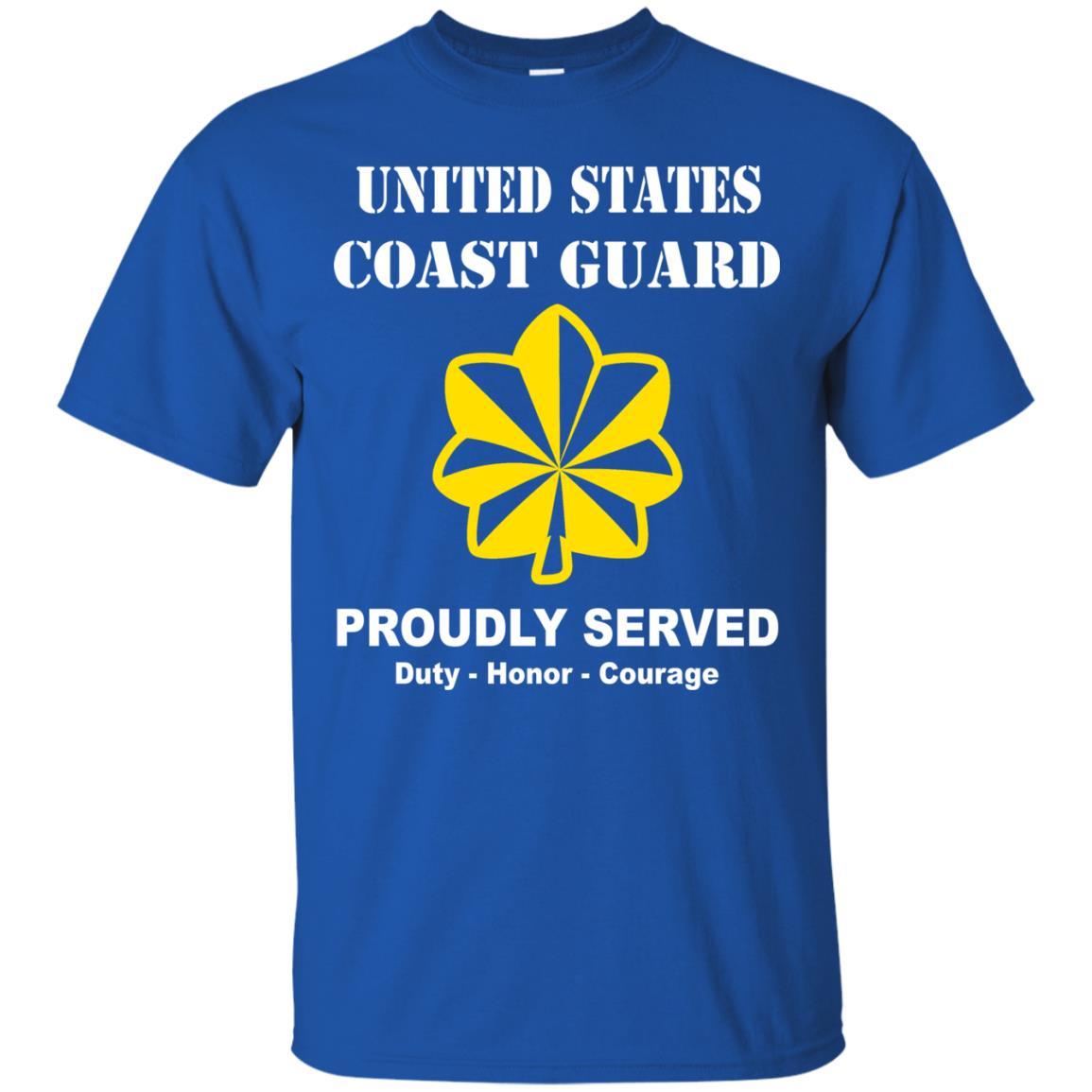 US Coast Guard O-4 Lieutenant Commander O4 LCDR Junior Officer Men Front USCG T Shirt-TShirt-USCG-Veterans Nation