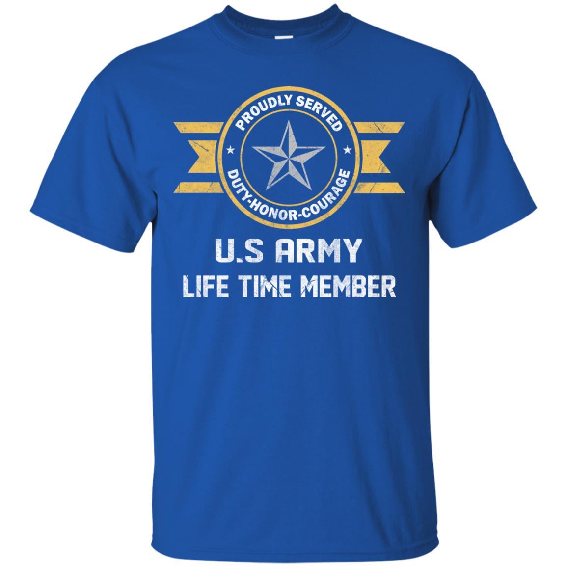 Life Time Member - US Army O-7 Brigadier General O7 BG General Officer Ranks Men T Shirt On Front-TShirt-Army-Veterans Nation