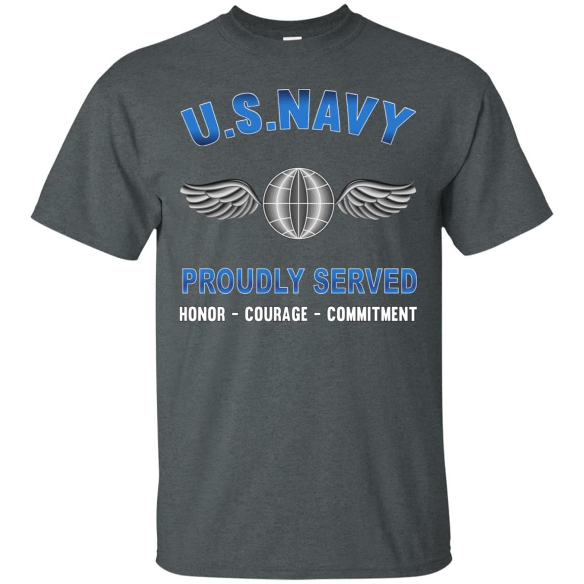Navy Aviation Electricians Mate Navy AE - Proudly Served T-Shirt For Men On Front-TShirt-Navy-Veterans Nation