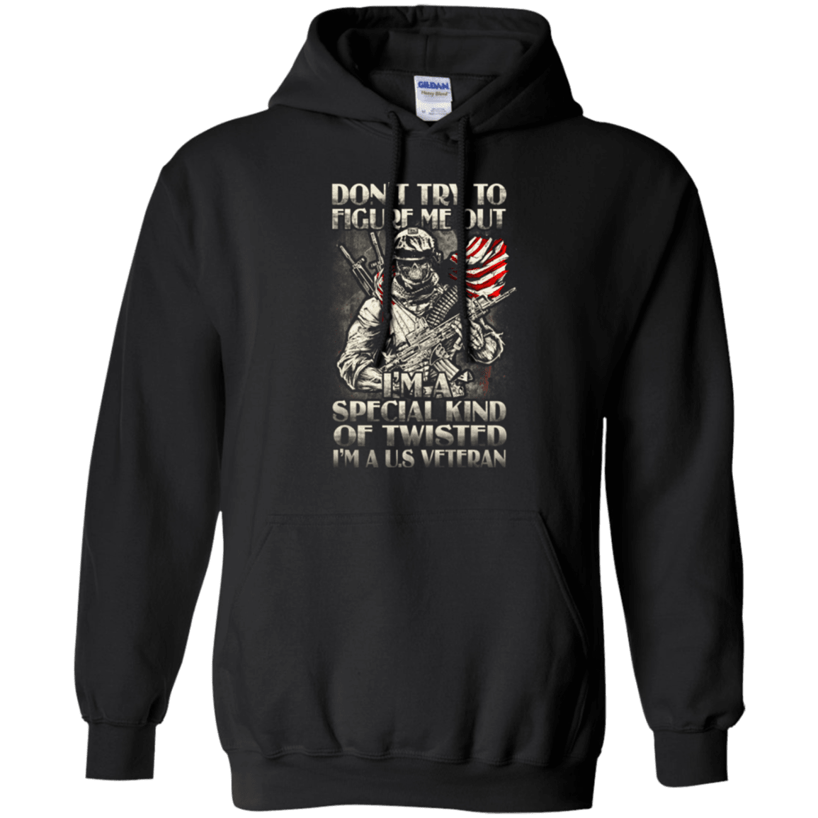 Military T-Shirt "Don't Try to Figure Me Out - I'm A US Veteran"-TShirt-General-Veterans Nation