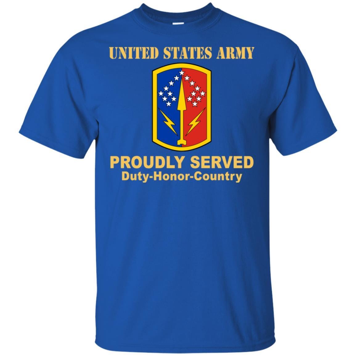 US ARMY 174 AIR DEFENSE ARTILLERY BRIGADE - Proudly Served T-Shirt On Front For Men-TShirt-Army-Veterans Nation